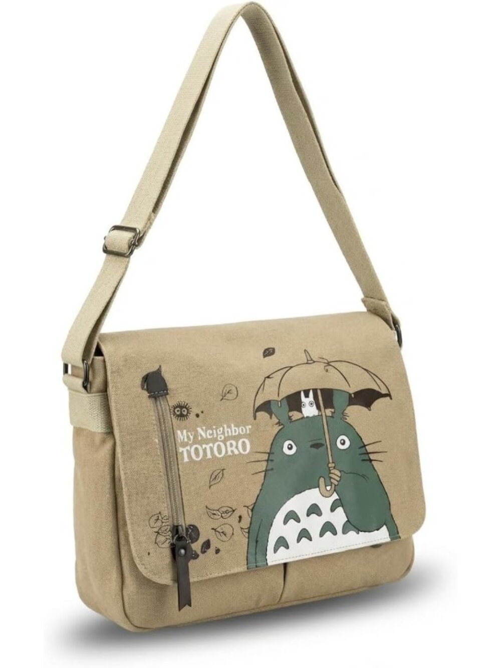 Stylish Anime Canvas Sling Backpack, Versatile Messenger Shoulder Bag for Men